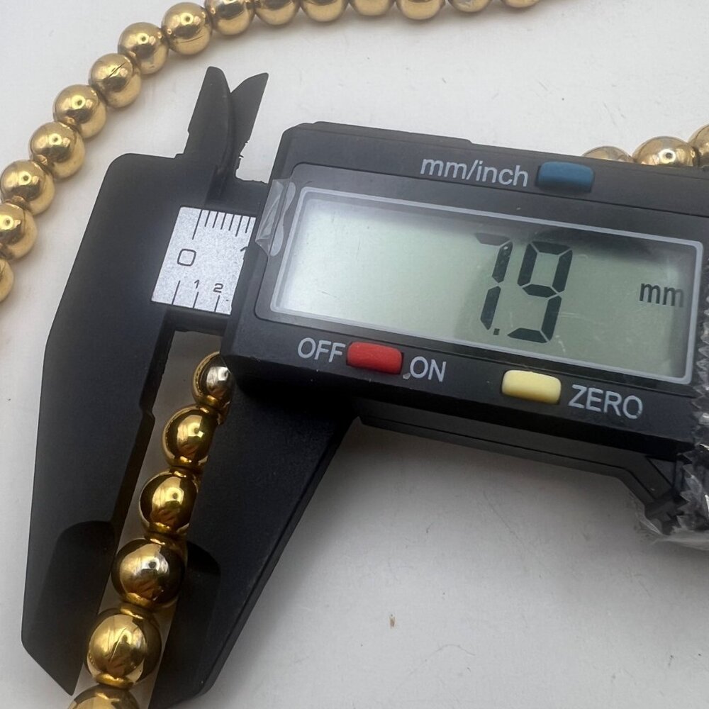 Monet 24" Gold-Tone Beaded Necklace Sister Lobster Clasp Classic Layering Signed - Picture 6 of 8